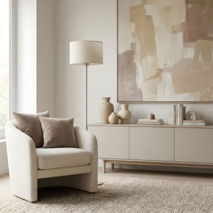Lámpara de pie ARDEN 1xE27/15W/230V beige