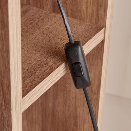 Lámpara de pie AYD 1xE27/40W/230V en marrón/blanco