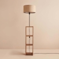 Lámpara de pie AYD 1xE27/40W/230V marrón/beige