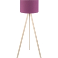 Lámpara de pie AYD 1xE27/40W/230V violeta/beige