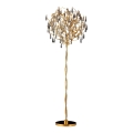 Lámpara de pie de cristal 5xG9/40W/230V dorado