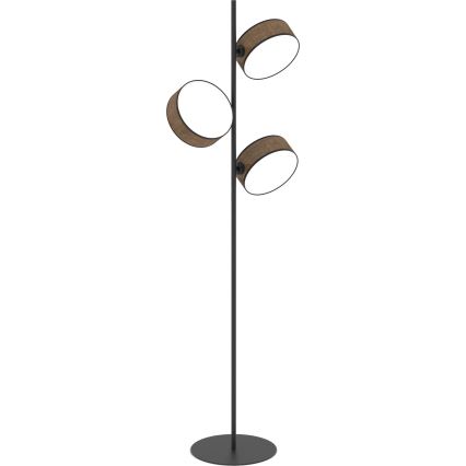 Lámpara de pie DRUMZ 3xE14/10W/230V marrón
