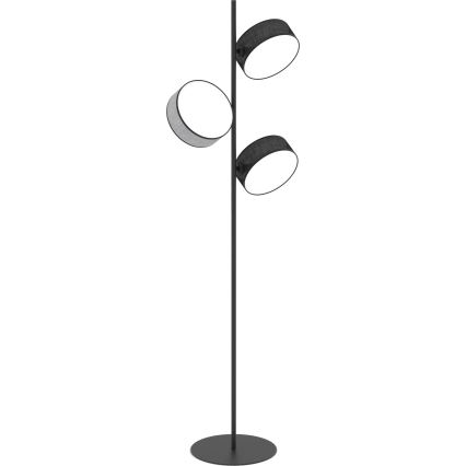 Lámpara de pie DRUMZ 3xE14/10W/230V negra/gris