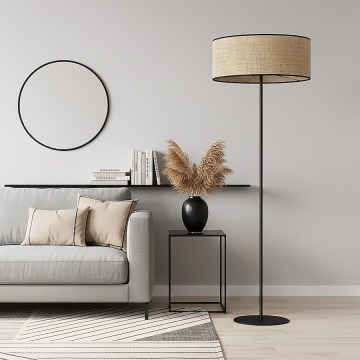 Lámpara de pie ECO 1xE27/15W/230V beige/ratán