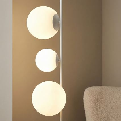 Lámpara de pie ETNO 4xG9/8W/230V blanca