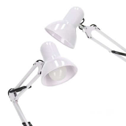 Lámpara de pie flexible AURIQ 1xE27/60W/230V 184 cm blanca