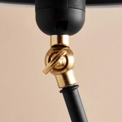 Lámpara de pie flexible AYD 1xE27/40W/230V negra