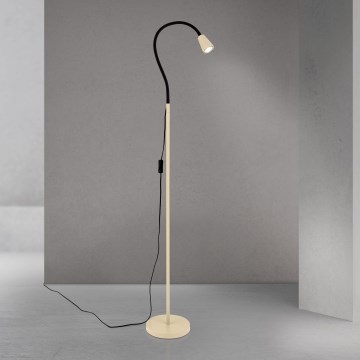 Lámpara de pie flexible DOTTY 1xGU10/10W/230V beige/negro