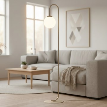 Lámpara de pie FLOR 1xE14/10W/230V beige
