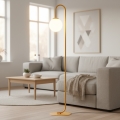 Lámpara de pie FLOR 1xE14/10W/230V naranja