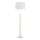 Lámpara de pie FOGO 2xE27/15W/230V blanca/beige