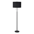 Lámpara de pie FOGO 2xE27/15W/230V negra