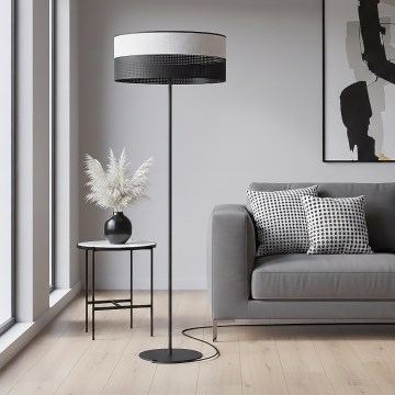 Lámpara de pie KARBON 1xE27/15W/230V negra/gris