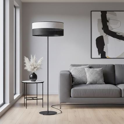 Lámpara de pie KARBON 1xE27/15W/230V negra/gris