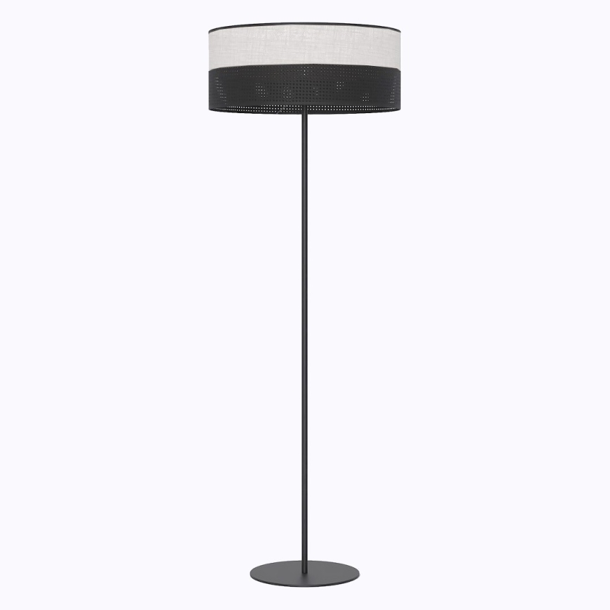 Lámpara de pie KARBON 1xE27/15W/230V negra/gris