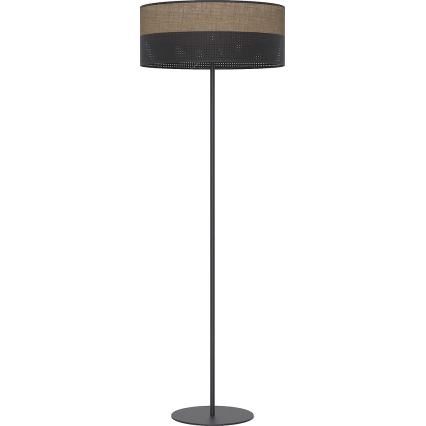Lámpara de pie KARBON 1xE27/15W/230V negro/marrón
