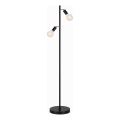 Lámpara de pie LED 2xE27/7W/230V 2000K negro/dorado