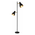 Lámpara de pie LED 2xE27/7W/230V 2700K negra