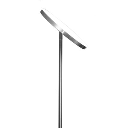 Lámpara de pie LED regulable NORA LED/25W/230V 2200/3000/4000K + LED/5W 3000K cromo mate + mando a distancia