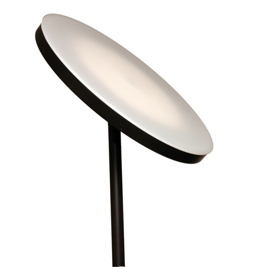 Lámpara de pie LED regulable NORA LED/25W/230V 2200/3000/4000K + LED/5W 3000K negra + mando a distancia