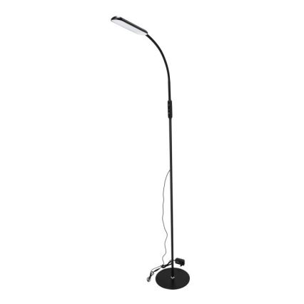 Lámpara de pie LED regulable TEILO LED/10W/230V 3000/4000/6500K negro + control remoto