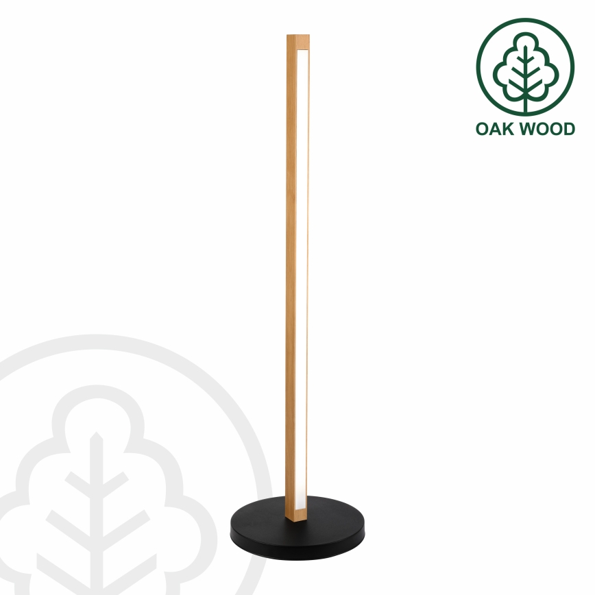 Lámpara de pie LED VERDE LED/18W/230V 3000K roble/negro