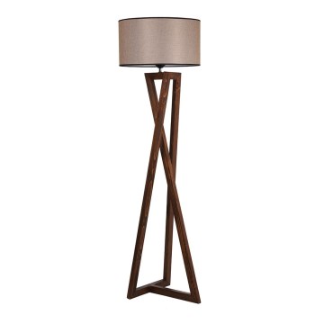 Lámpara de pie MACKA 1xE27/60W/230V beige/marrón