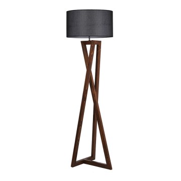 Lámpara de pie MACKA 1xE27/60W/230V negro/marrón