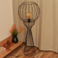 Lámpara de pie MERCURE 1xE27/15W/230V negra