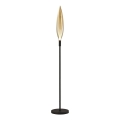 Lámpara de pie NORDIC 1xG9/5W/230V negra/beige ahumado