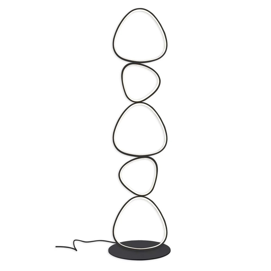 Lámpara de pie PETRA LED/48W/230V negra