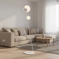 Lámpara de pie TATU 2xG9/8W/230V blanca