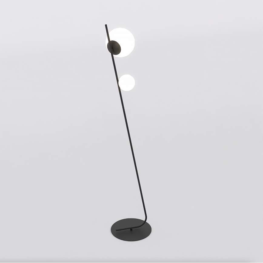 Lámpara de pie TATU 2xG9/8W/230V negra