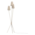 Lámpara de pie TREFOT 3xE14/15W/230V beige