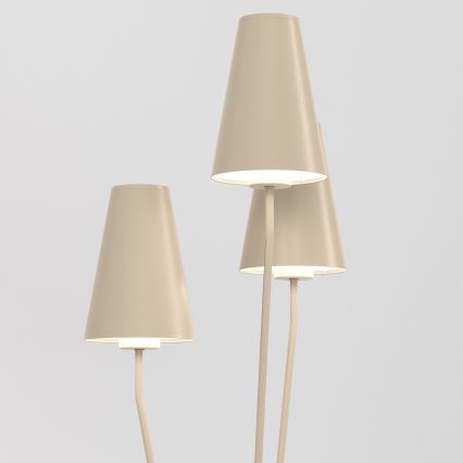 Lámpara de pie TREFOT 3xE14/15W/230V beige