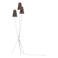 Lámpara de pie TREFOT 3xE14/15W/230V marrón/crema