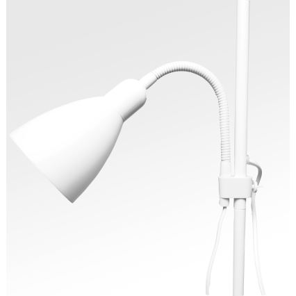 Lámpara de pie WENDY 1xE27/100W/230V + 1xE14/40W blanca
