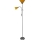 Lámpara de pie WENDY 1xE27/100W/230V + 1xE14/40W cromo mate/naranja