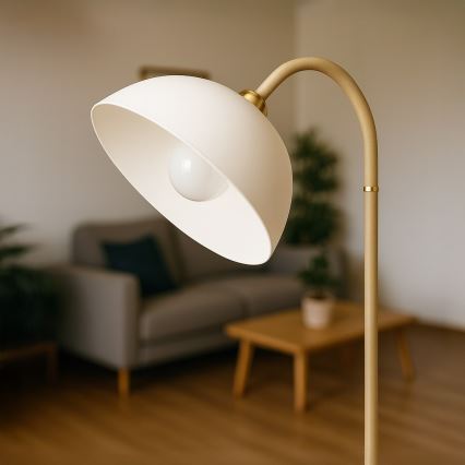 Lámpara de pie ZACK 1xE27/15W/230V beige