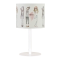 Lámpara de sobremesa infantil GIRLS VIBES 1xE27/60W/230V, diámetro 18 cm, para niñas