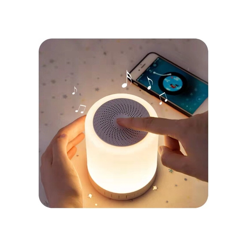 Lámpara de sobremesa LED RGB con altavoz LED/5V