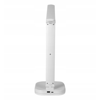 Lámpara de sobremesa LED RGBW regulable con carga inalámbrica LED/7W/5V USB blanca