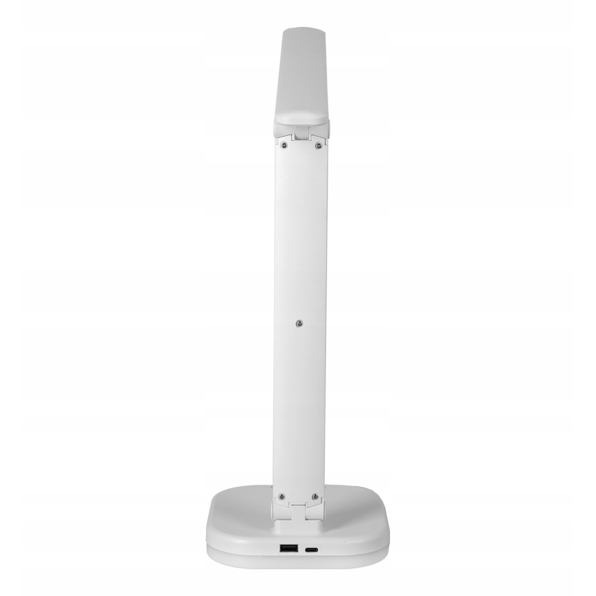 Lámpara de sobremesa LED RGBW regulable con carga inalámbrica LED/7W/5V USB blanca