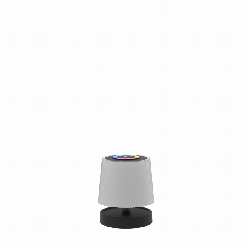 Lámpara de mesa recargable para exterior, táctil y regulable LED RGBW LED/2W/5V IP44 1200 mAh gris