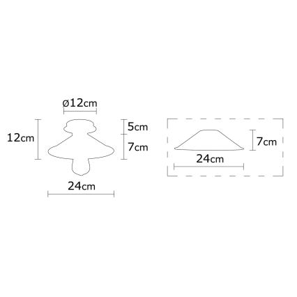 Lámpara de superficie BERCESTE 1xE27/40W/230V