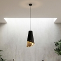 Lámpara de suspensión con cable MODA 1xE27/15W/230V negro/dorado