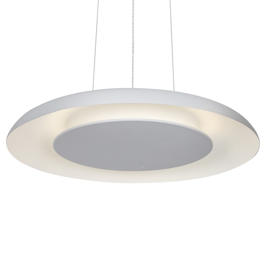 Lámpara de suspensión con cable PIATTINO LED/30W/230V 2700/3200/4000K diámetro 40 cm blanca
