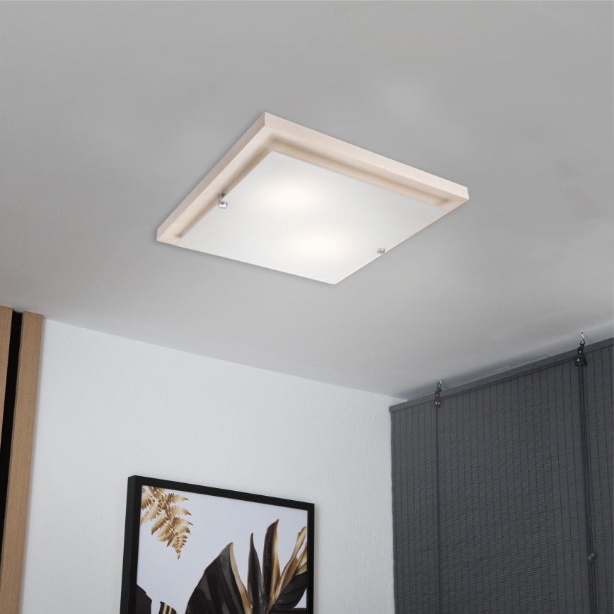 Lámpara de techo 1xE27/60W/230V haya