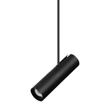 Lámpara colgante con varilla 1xGU10/35W/230V negro
