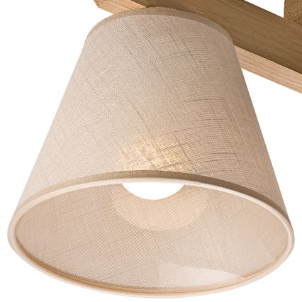 Lámpara de techo empotrada ANTONIO 3xE14/40W/230V roble
